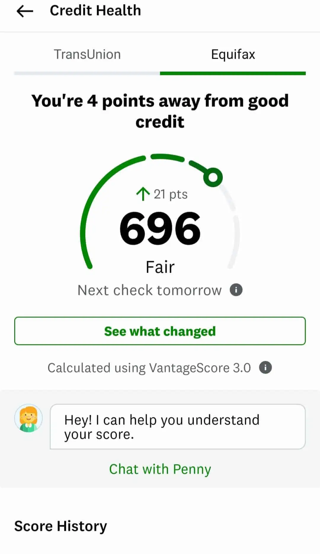 21-Point Credit Score Increase