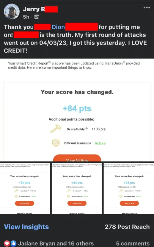 84-Point Credit Score Increase 84-Point Credit Score Increase